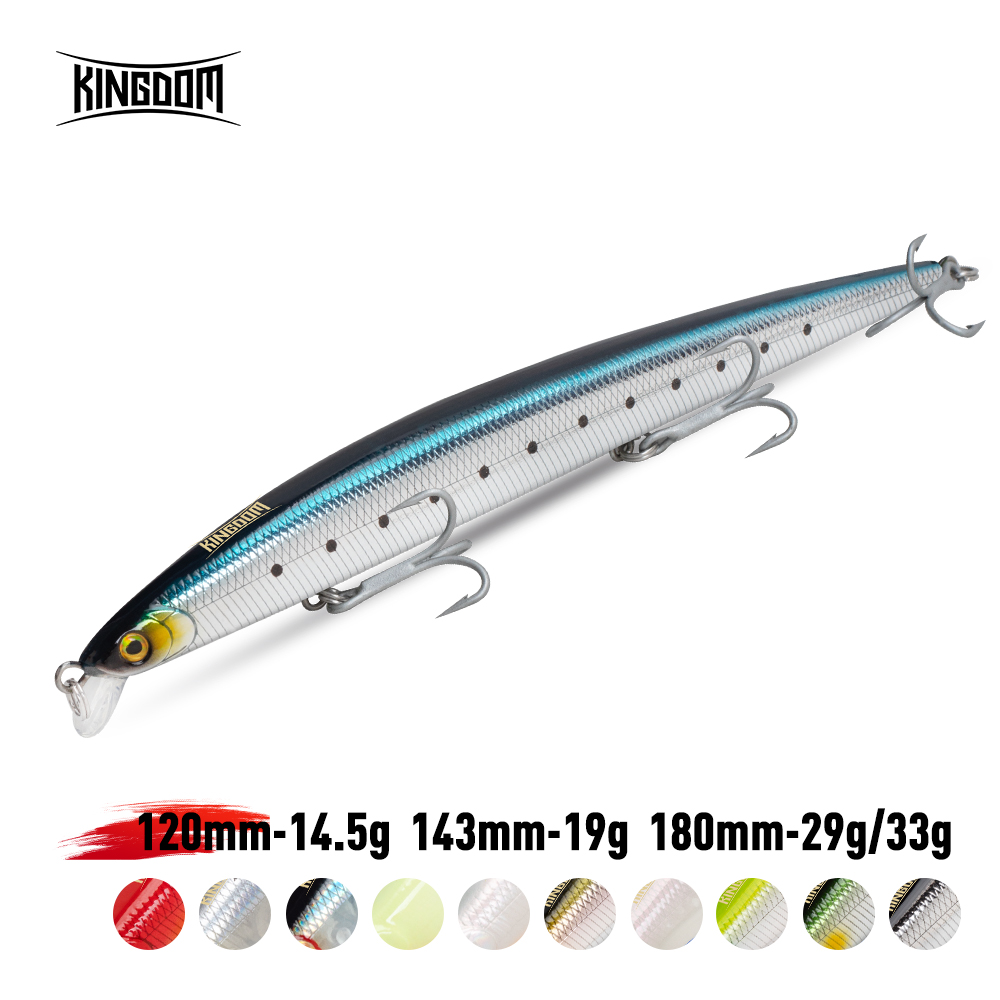 Fishing Lure Jerkbait - 킹덤 롱 캐스팅 낚시 미끼 14.5g