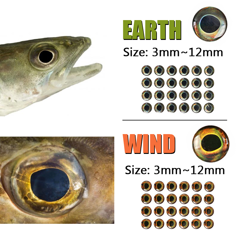 200개입 3D 실물 같은 시뮬레이션 에폭시 피쉬 아이 - Fishing Lure Topwater 리뷰 및 가격